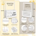 thumbnail image 3 of Cesta de madera para armario de baby shower BPMFDTNL Blanca, 3 of 8