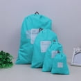 thumbnail image 6 of Travel Drawstring Bag Set, 4-pack Nylon Organizer Pouches in Assorted Colors, Water-resistant & Durable for Sesolution Packing, Perfect for Luggage Organization and Travel Accessory Storage, 6 of 6