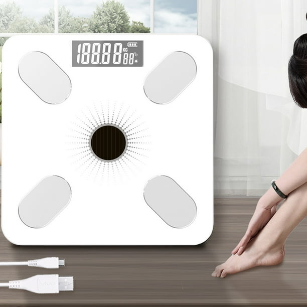 Cale For Body Weight And Percentage No Battery Replacement Solar Power Digital Bathroom Smart Scale Bluetooth Body Scale Body Composition Monitor With App