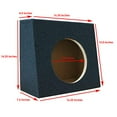 2X Single Sealed Angle 10 Inches Truck Subwoofer Box Enclosure with