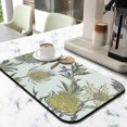 thumbnail image 2 of 2 Pack Washable Rubber Multicolored Flower Leaves Dish Drying Mats for Kitchen Counter Home Large Coffee Bar Pad Accessories and Decor for Utensils Stemware (2pcs 19.5''x12''), 2 of 6