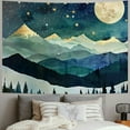 thumbnail image 2 of Creowell Forest Mountain Tapestry Mountains and Sun Starry Sky Decorative Wall Hanging Art Tapestries Forest Sunset Nature Landscape Tapestry Home Decor for Bedroom Living Room Dorm Painting, 2 of 6