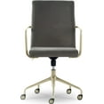 thumbnail image 4 of Elle Decor Giselle Gold Desk Chair French Light Gray Velvet, 4 of 9