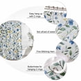 thumbnail image 6 of Blue Yellow Spring Floral Waterproof Fabric Shower Curtain,Elegant Summer Botanical Green Waterproof Fabric Shower Curtain for Bathroom Bathtubs Shower Curtains with 12 Hooks Extra Long 72x96, 6 of 8
