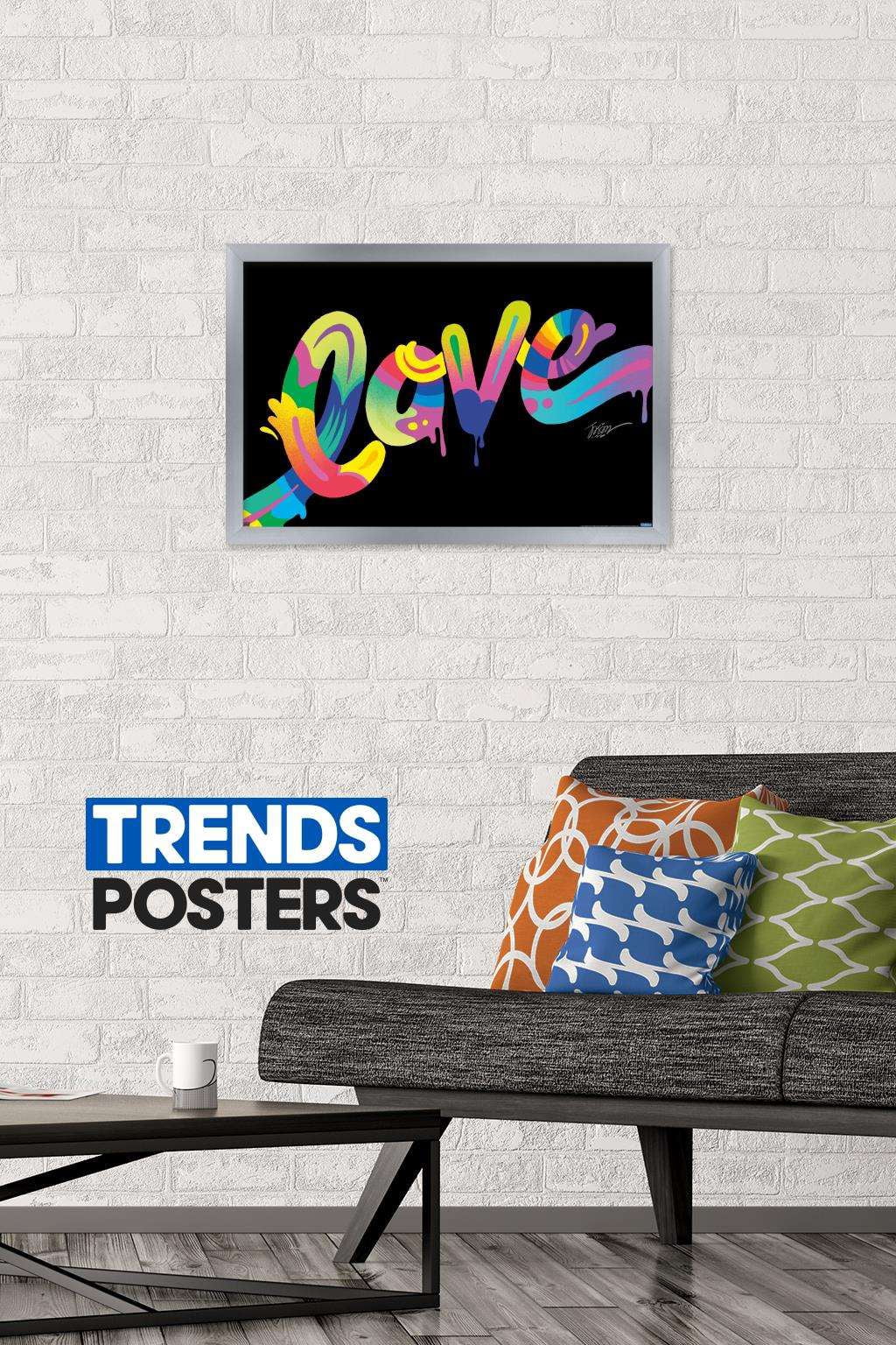 Jason Naylor - Love Wall Poster, 14.725" x 22.375", Framed