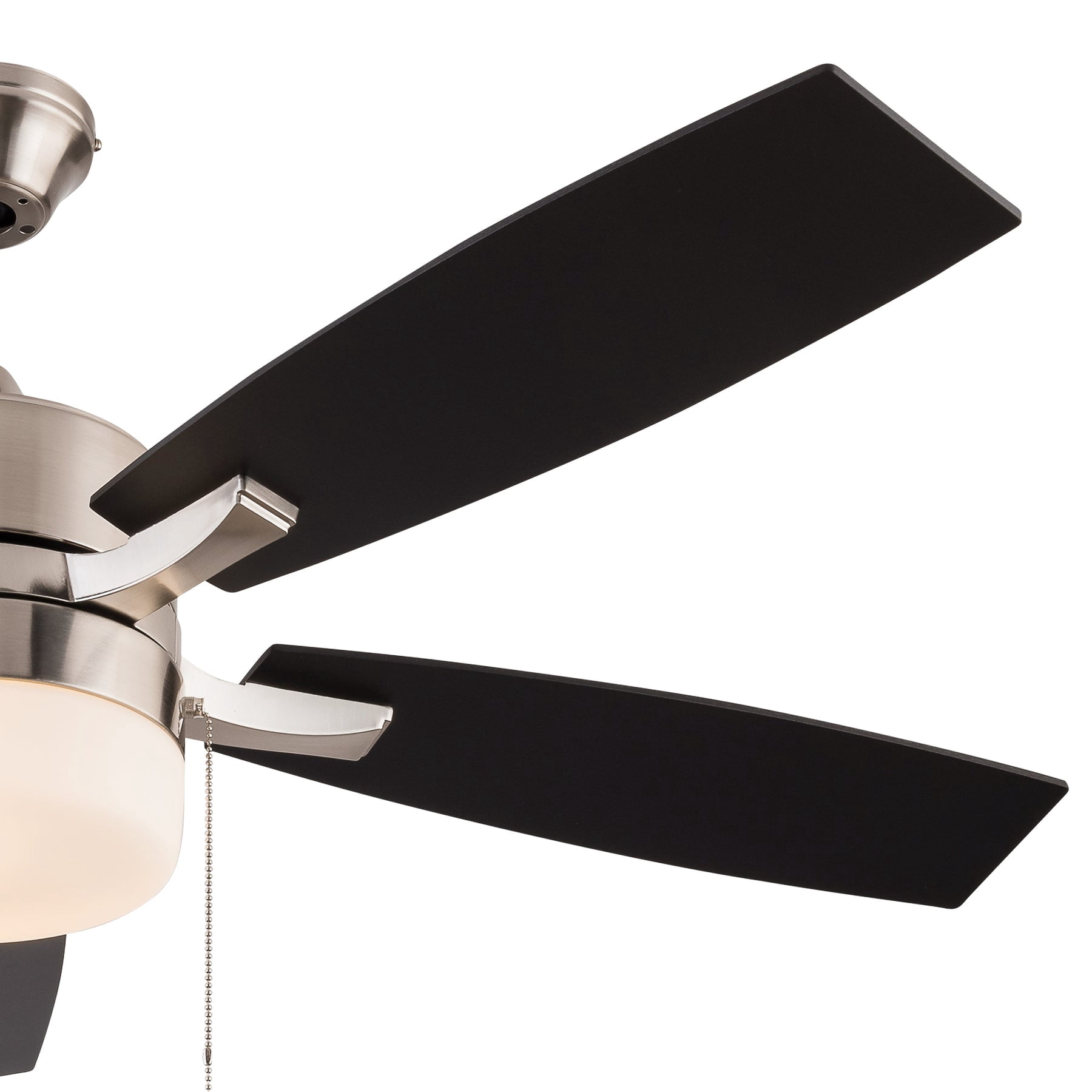 US Home Goods 52in Nickel Modern LED Ceiling Fan