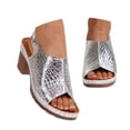 thumbnail image 2 of MKLEKYY Sandalias Cómodas de Verano para Mujer, Con Hebilla Sólida, Informales, Con Punta Abierta y Tacones Cuadrados, Cómodas Sandalias de Playa, 2 of 4