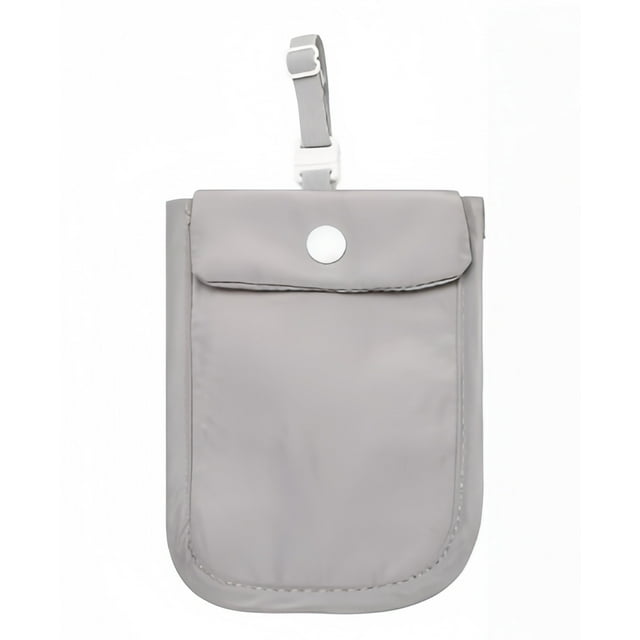 Nylon Concealed Travel Pouch - Anti-TheftStorage Bag for Credit Cards, IDs & Cash - Secure, Lightweight & Discreet Wallet Accessory for Travel, Crowded Events & Daily Use (Gray)