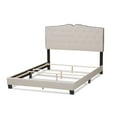 thumbnail image 3 of Baxton Studio Vivienne Modern and Contemporary Light Beige Fabric Upholstered King Size Bed, 3 of 7