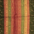 thumbnail image 1 of Ahgly Company Indoor Square Abstract Brown Contemporary Area Rugs, 7' Square, 1 of 4