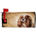 thumbnail image 2 of Coolnut Magnetic Mailbox Cover, Cavalier King Charles Spaniel Portrait Post Mail Box Cover Mail Wraps Cover, Oversize 25.4" L x 20.78" W, 2 of 5