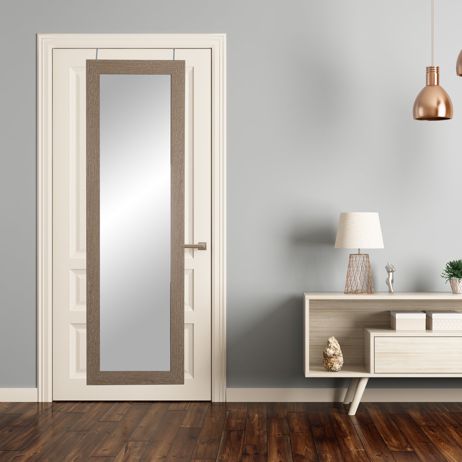 BrandtWorks Farmhouse Over the Door Full Length Mirror 21.5W x 71H in