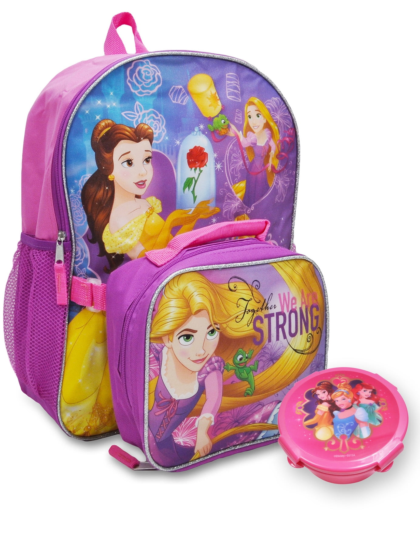 disney princess backpack with lunch bag