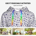 thumbnail image 6 of KLL Blue Dandelion for Womens Pullover Hoodie with Pocket Hooded Long Sleeve Shirts Sweatshirt for Women-X-Large, 6 of 7