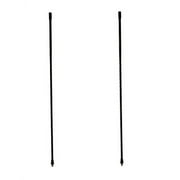 LOT OF 2 CB RADIO SUPPLY 4` Foot Fiberglass 1000 Watt CB Radio Antenna (BLACK