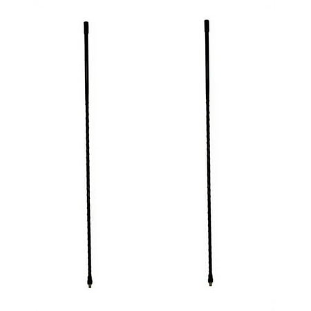 LOT OF 2 CB RADIO SUPPLY 4` Foot Fiberglass 1000 Watt CB Radio Antenna (BLACK