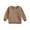 Brown, variant on Sweatshirts Girls Long Sleeve Beige Sweatshirt Girls Crewneck Sweatshirts Pullover Tops Fall Winter Clothes 6-12 Months Boys Clothes