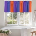 thumbnail image 4 of Color Striped Gradient Valances for Windows Modern Blue Purple Orange Minimalist Valance Curtains Rod Pocket Bathroom Small Window Treatments for Kitchen Living Room Bedroom, 54"x18", 4 of 7