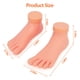 thumbnail image 2 of Práctica modelo de pie falso, herramienta de manicura protésica de silicona suave y Flexible para entrenamiento artístico de puntas de uñas, 1 par, 2 of 5