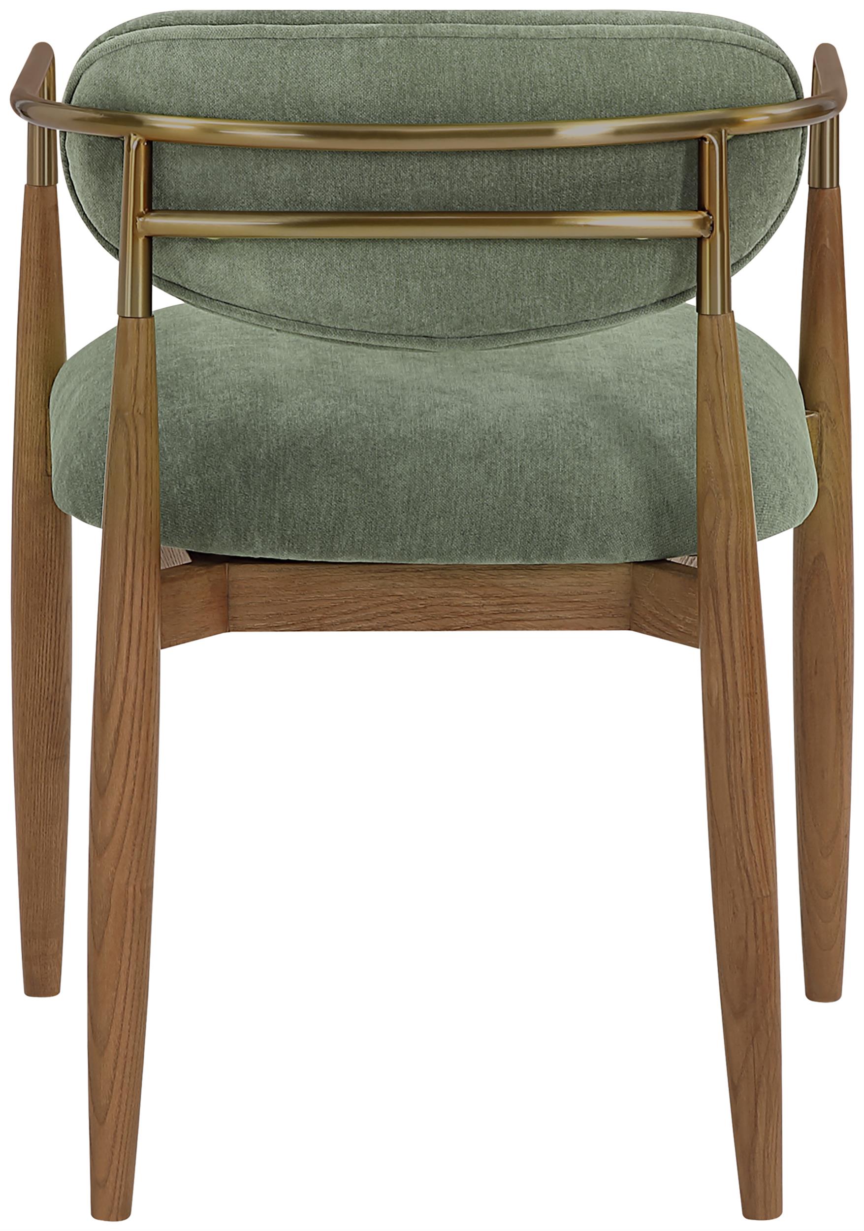 Meridian Furniture Riccio Olive Performance Fabric Dining Arm Chair (Set of 2)