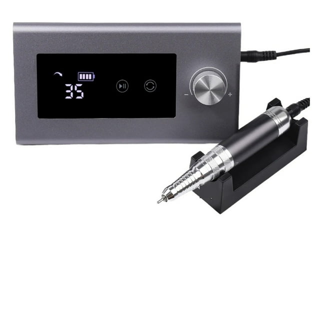 Professal Machine de Perçage pour Ongles, Micromoteur Sans Balais, Tour à Gel, Ponceuse, Polisseuse, Moulin pour Manucure, Utilisation Grand