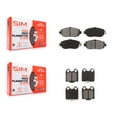 thumbnail image 1 of SIM Front Rear Semi-Metallic Brake Pads Kit for Car Lexus SC430 IS300 GS300 GS400 GS430 KSM-100277, 1 of 8