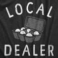 thumbnail image 2 of Mens Local Egg Dealer T Shirt Funny Easter Sunday Eggs Joke Tee for Guys Graphic Tees, 2 of 9