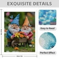 thumbnail image 3 of Diamond Art Kit for Adults, Gnome Garden Companions With Butterflies Diamond Painting for Adults Beginners, DIY Diamond Art Painting Kits, 5D Diamond Painting Crafts for Home Decor 12x16 Frameless, 3 of 7