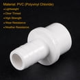 thumbnail image 3 of Unique Bargains 16mm Barb x 25mm Spigot Straight PVC Pipe Fitting Adapter White 3 Count, 3 of 5