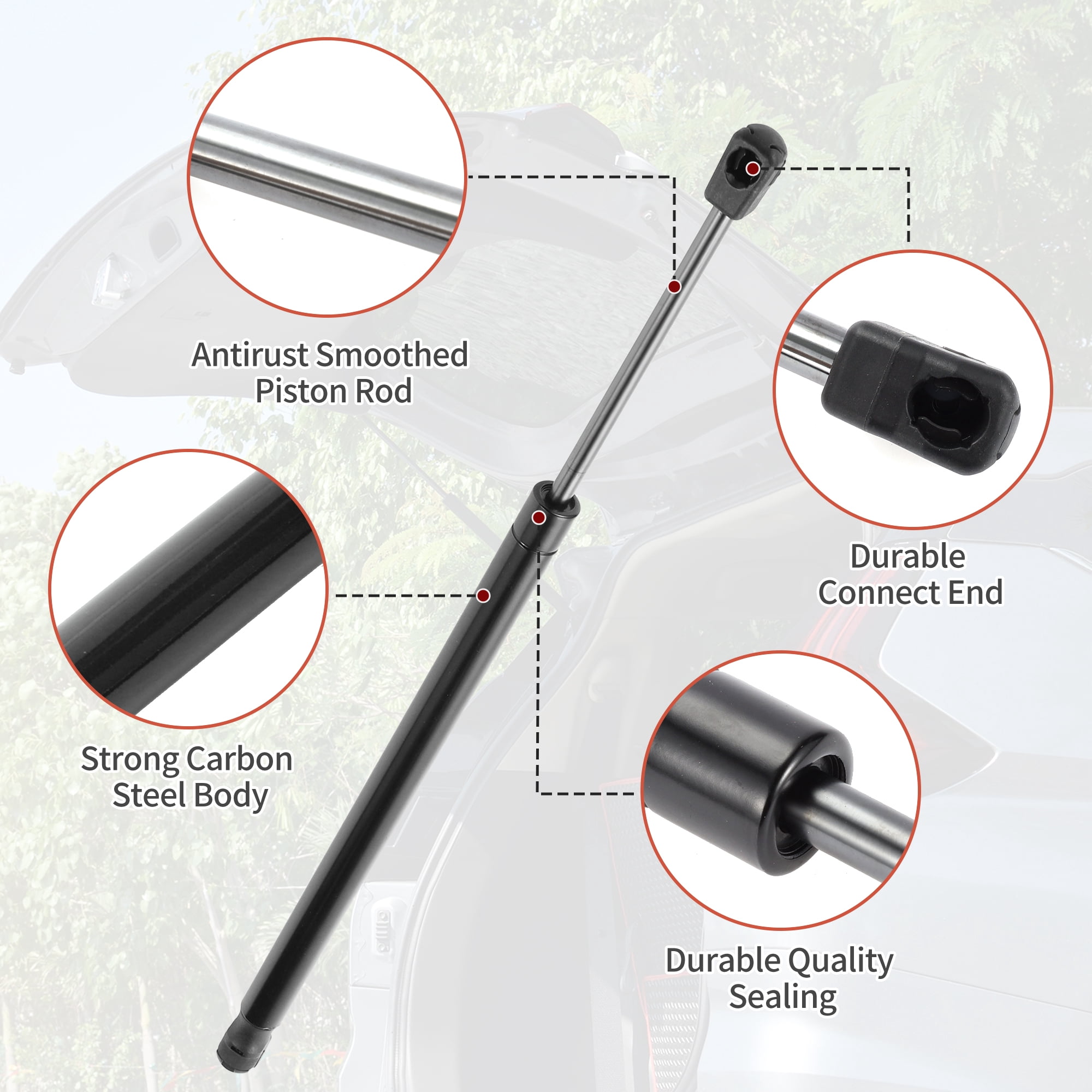 Unique Bargains 2Pcs Rear Hatch Lift Supports Gas Struts for Ford Focus 2003-2007