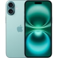 thumbnail image 1 of Restored Apple iPhone 16 - Carrier Unlocked - 256 GB Teal (Refurbished), 1 of 1