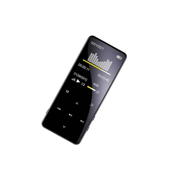 Multifunctional MP4 Player 1.8 Inch Touch Screen FM Radio Play 16GB Bluetooth-compatible 5.0 Metal Music Alarm Clock Recorder Wireless