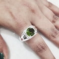 thumbnail image 3 of Natural Peridot Mans Ring, Peridot Ring, August Birthstone, Silver Jewelry, 925 Silver Ring, Birthday Gift, Tiny Mens Ring, Arabic Design, Ottoman Style Ring, Christmas, Turkey Mens Signet Ring, 3 of 8