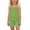 Green, variant on Qingpeng Girls Summer Sleeveless Tank Top and Shorts Floral Print Matching Outfit Set for Kids