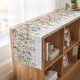 thumbnail image 6 of Table Runners 90 Inches Long Dress Scarves, Colorful Flowers Farmhouse Coffee/Dining/Kitchen Table Runner for Living Room, Spring Floral Leaves Botanical Gray Plaid 13x90 Inch, 6 of 9