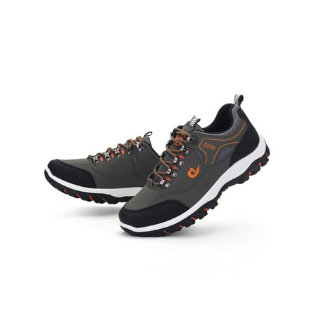 

Rotosw Mens Sneakers Round Toe Hiking Shoes Lace Up Trekking Shoe Womens Trainers Unisex Comfortable Blade Athletic Sneaker Green 11
