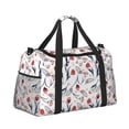 thumbnail image 2 of Fotbe Tulips Flowers Bolsa de Viaje con Estampado, Bolsa de Fin de Semana para Mujer con Compartimento para Zapatos, Bolsa de Gimnasio con Bolsillo Húmedo, 2 of 7