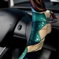 thumbnail image 5 of Mermaid 14.5 Inch Printing PVC Leather Steering Wheel Cover Auto Accessories, 5 of 6