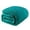 Teal, variant on Exclusivo Mezcla Large Flannel Fleece Throw Blanket, Jacquard Weave Wave Pattern Blanket (50" x 70", Teal)