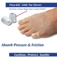 thumbnail image 4 of Pedifix Visco-GEL Little Toe Sleeves, OSFM - 2 Per Package, 4 of 6