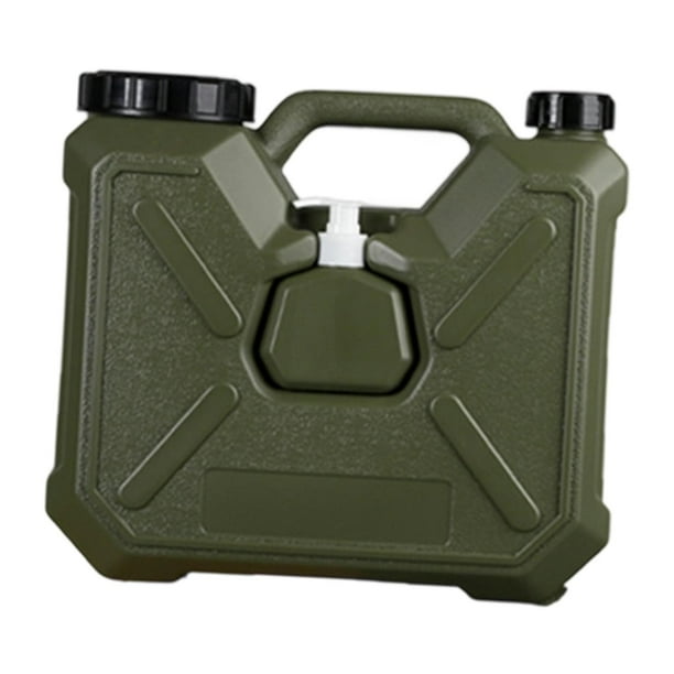 Contenedor de almacenamiento de agua con grifo, jarra para acampar al aire libre, bidón de agua potable 12 litros
