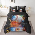 thumbnail image 2 of Homewish Boys Baseball Lover Bedding Comforter Set 7pcs, Splash Splatter Artwork King Bedding Sets, Modern Ball Sport Reversible Bed Sheets, Ultra Soft Bedroom Decor, 2 of 7