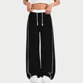 thumbnail image 5 of Girls Parachute Pants Y2K Wide Leg Cargo Sweatpants Drawstring Waist Jogger Pants with Pockets, 5 of 8