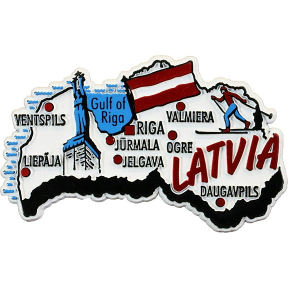 Latvia Magnet