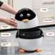 thumbnail image 4 of Cateissary Contenedor de basura de pingüinos Una adición divertida y funcional a la casa parece un pingüino abriendo la boca en la cocina Suministros de limpieza para el hogar blanco, 4 of 6