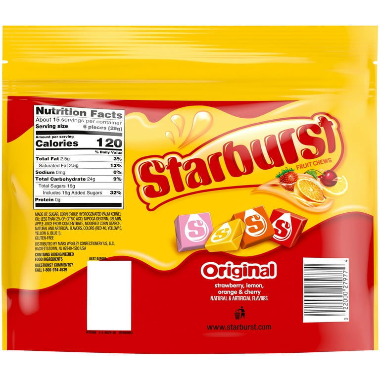 Starburst Fruit Chews, Original, Party Size - 50.00 oz