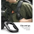 thumbnail image 4 of SURITCH Protection Case for Bose New QuietComfort Earbuds (2024), Rugged Shockproof Protective Cover with Magnetic Lok & Carabiner & Cleaning Kit, Black, 4 of 8