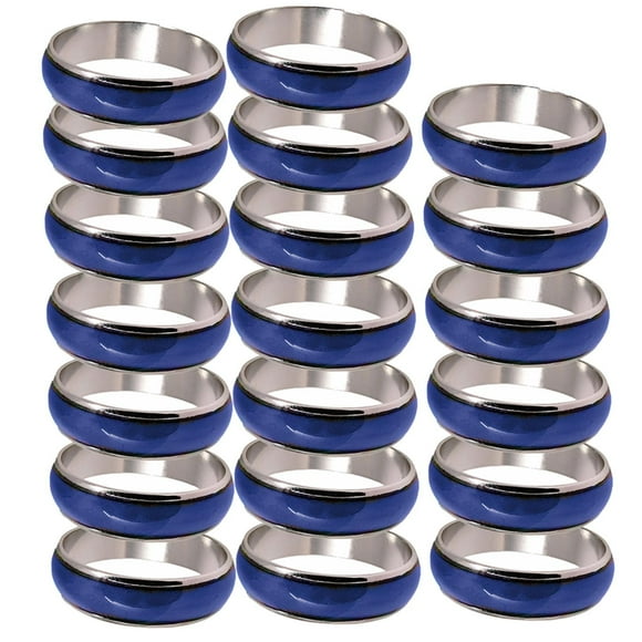 Xingzhi 20pcs Amazing Mood Ring Emotion Feeling Color Size Ring Change Jewelry 6-10
