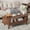 Walnut, variant on Fluted Coffee Table with Storage, Modern Coffee Tables, Wood Accent Center Table, Natural