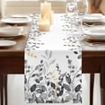 thumbnail image 3 of Table Runners 72 Inches Long Dress Scarves, Grey Eucalyptus Farmhouse Kitchen/Dining Table Runner, Coffee Tablerunners, Watercolor Spring Weeping Botanical 16x72 Inch, 3 of 9